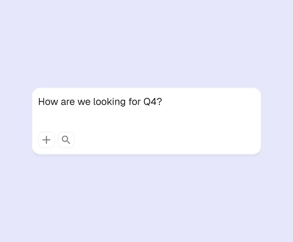 A prompt asking how the studio is looking for Q4